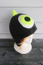 Load image into Gallery viewer, One Horned Monster Hat - One Eye Monster Horns Fleece Hat