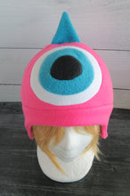 Load image into Gallery viewer, One Horned Monster Hat - One Eye Monster Horns Fleece Hat