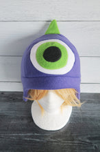 Load image into Gallery viewer, One Horned Monster Hat - One Eye Monster Horns Fleece Hat