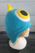 Load image into Gallery viewer, One Horned Monster Hat - One Eye Monster Horns Fleece Hat
