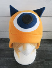 Load image into Gallery viewer, Two Horned Monster Hat - One Eye Monster Horns Fleece Hat