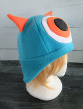 Load image into Gallery viewer, Two Horned Monster Hat - One Eye Monster Horns Fleece Hat