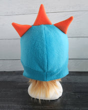 Load image into Gallery viewer, Three Horned Monster Hat - One Eye Monster Horns Fleece Hat