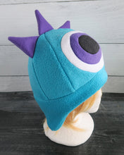 Load image into Gallery viewer, Three Horned Monster Hat - One Eye Monster Horns Fleece Hat