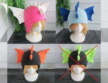 Load image into Gallery viewer, SALE on Select Water Dragon/Halloween Dragon Hats - Kelp Dragon Fleece Hat
