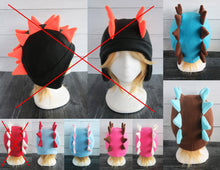 Load image into Gallery viewer, SALE on Select Stegasuaraus/Double Spike Dragon Fleece Hat