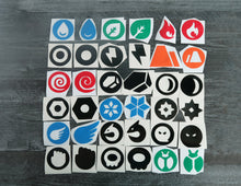 Load image into Gallery viewer, pokemon types decal water fire ice poison electric