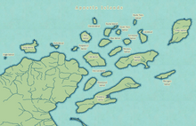 Load image into Gallery viewer, Apostle Islands Map Print (With Lighthouses)