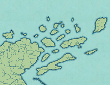 Load image into Gallery viewer, Apostle Islands Map Print (With Lighthouses)