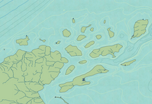 Load image into Gallery viewer, Apostle Islands Map Print (With Lighthouses)