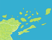 Load image into Gallery viewer, Apostle Islands Map Print