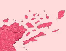 Load image into Gallery viewer, Apostle Islands Map Print