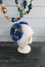 Load image into Gallery viewer, Hanukkah Horns Fleece Hat