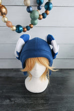 Load image into Gallery viewer, Hanukkah Horns Fleece Hat