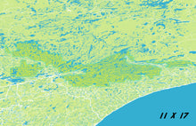 Load image into Gallery viewer, Boundary Waters Map Print