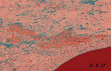 Load image into Gallery viewer, Boundary Waters Map Print