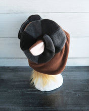 Load image into Gallery viewer, Custom Sheep Two-Toned Horns - Fleece Hat