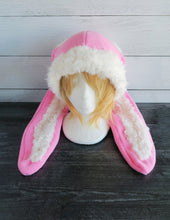 Load image into Gallery viewer, Sherpa Long Eared Bunny Fleece Hat
