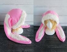 Load image into Gallery viewer, Sherpa Long Eared Bunny Fleece Hat