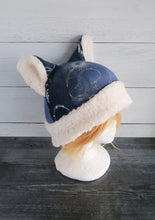 Load image into Gallery viewer, Celestial Cat  - Constellation Cat Fleece Hat - Sherpa Hat