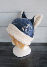 Load image into Gallery viewer, Celestial Cat  - Constellation Cat Fleece Hat - Sherpa Hat