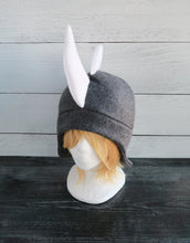 Load image into Gallery viewer, Large Horned Rhino Hat, Rhinoceros Hat, Horned Hat - Animal Fleece Hat