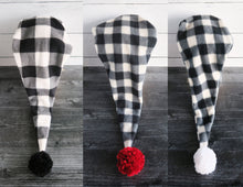 Load image into Gallery viewer, Plaid Santa Sherpa Hat