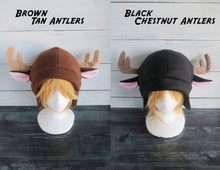 Load image into Gallery viewer, Reindeer or Deer Fleece Hat