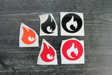 Load image into Gallery viewer, pokemon types decal fire