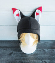 Load image into Gallery viewer, Heart Ear Cat Fleece Hat