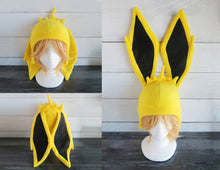 Load image into Gallery viewer, Pokemon Jolteon cosplay costume hat Halloween costume Eevee Vaporeon Flareon shiny Jolteon