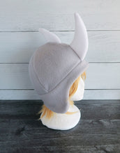 Load image into Gallery viewer, Large Horned Rhino Hat, Rhinoceros Hat, Horned Hat - Animal Fleece Hat