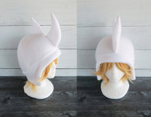 Load image into Gallery viewer, Large Horned Rhino Hat, Rhinoceros Hat, Horned Hat - Animal Fleece Hat