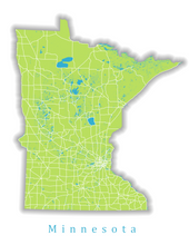 Load image into Gallery viewer, Custom State Map Print
