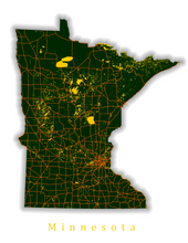Load image into Gallery viewer, Custom State Map Print