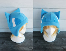 Load image into Gallery viewer, Pink and Lilac Cat Fleece Hat