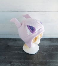 Load image into Gallery viewer, Pink and Lilac Cat Fleece Hat