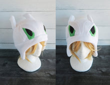 Load image into Gallery viewer, Pink and Lilac Cat Fleece Hat