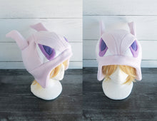 Load image into Gallery viewer, Pink and Lilac Cat Fleece Hat