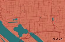 Load image into Gallery viewer, National Mall, Washington D.C. Map Print