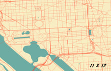 Load image into Gallery viewer, National Mall, Washington D.C. Map Print