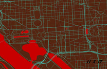 Load image into Gallery viewer, National Mall, Washington D.C. Map Print