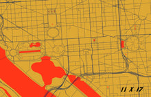 Load image into Gallery viewer, National Mall, Washington D.C. Map Print
