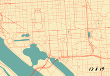Load image into Gallery viewer, National Mall, Washington D.C. Map Print