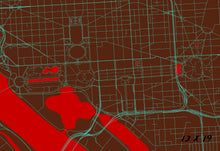 Load image into Gallery viewer, National Mall, Washington D.C. Map Print