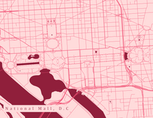 Load image into Gallery viewer, National Mall, Washington D.C. Map Print