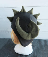 Load image into Gallery viewer, Curled Horn Dragon Fleece Hat