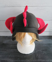 Load image into Gallery viewer, Curled Horn Dragon Fleece Hat