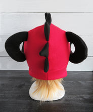 Load image into Gallery viewer, Curled Horn Dragon Fleece Hat