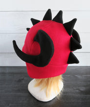 Load image into Gallery viewer, Curled Horn Dragon Fleece Hat